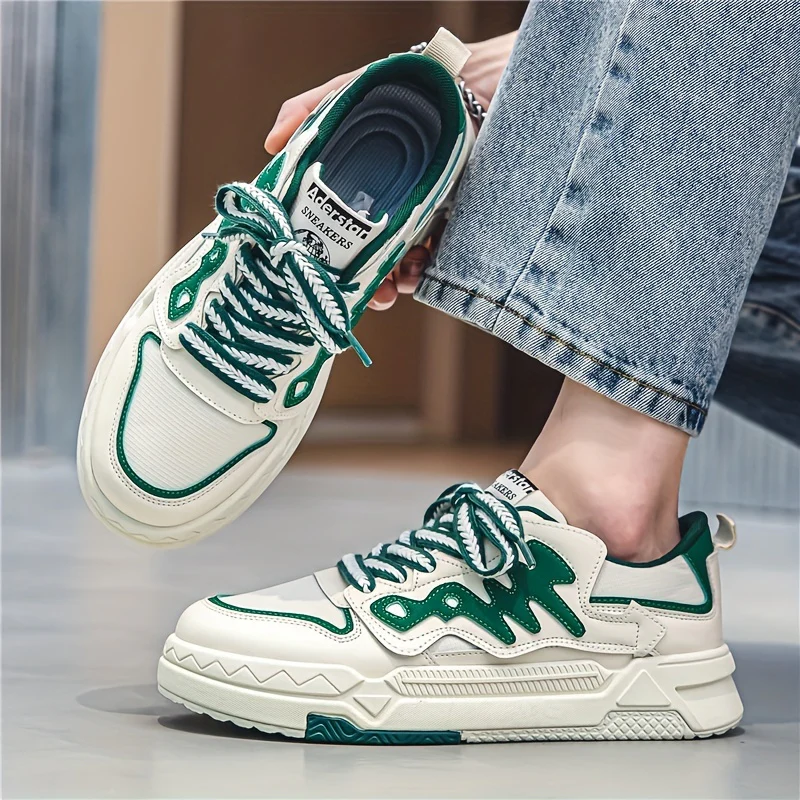 Men's Trendy Alphabets Decor Skate Shoes, Fashionable Non-Slip Sneakers, Men's Footwear - Image 10