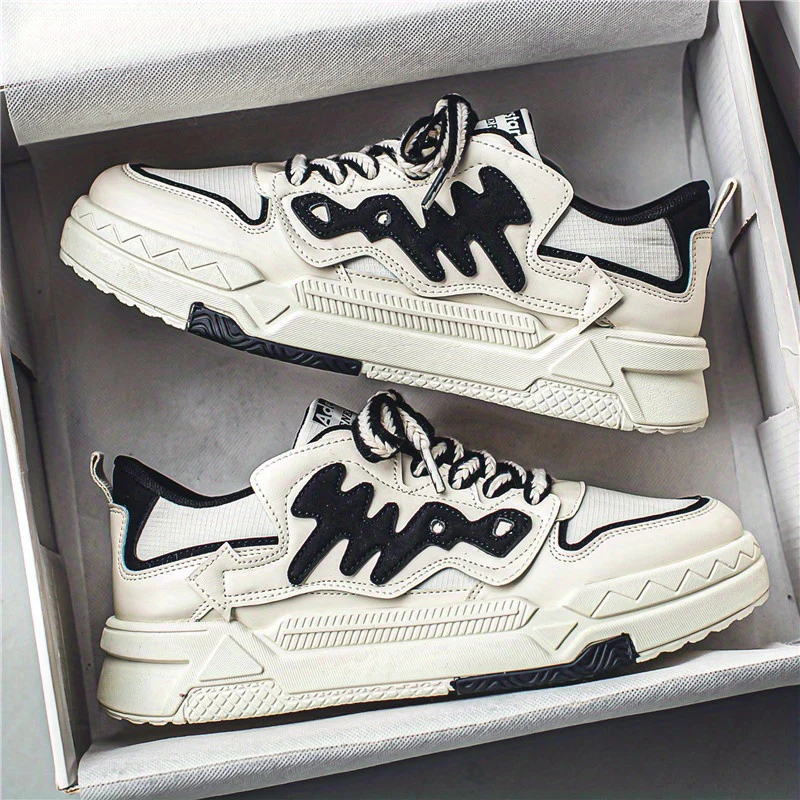 Men's Trendy Alphabets Decor Skate Shoes, Fashionable Non-Slip Sneakers, Men's Footwear - Image 16