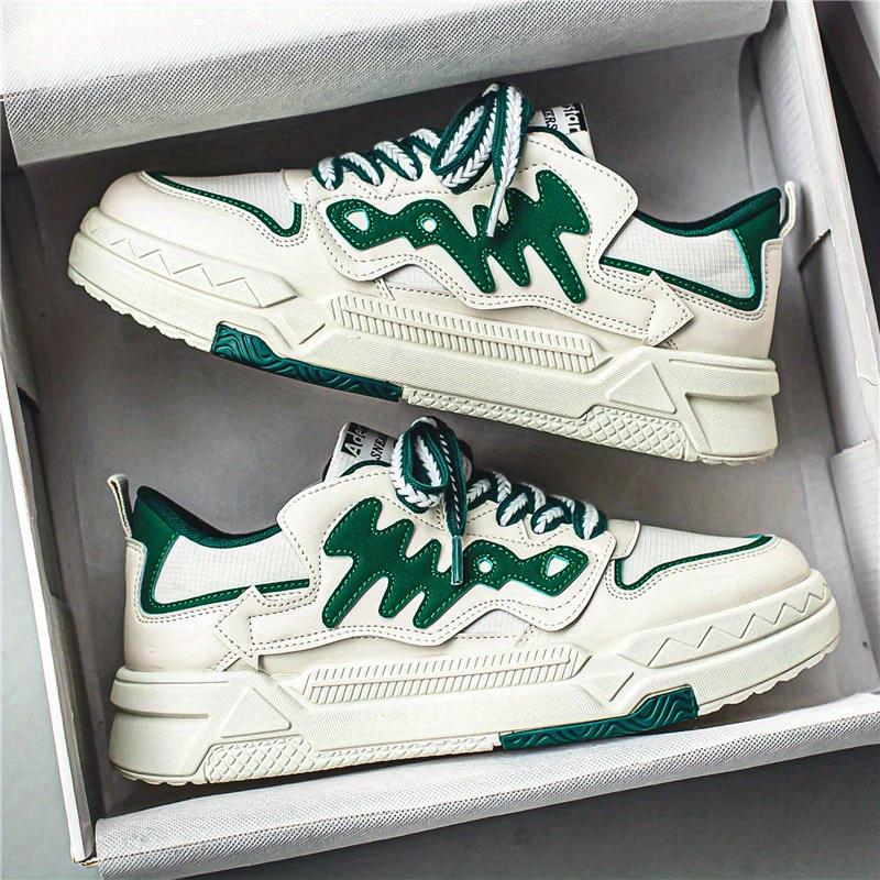 Men's Trendy Alphabets Decor Skate Shoes, Fashionable Non-Slip Sneakers, Men's Footwear - Image 19