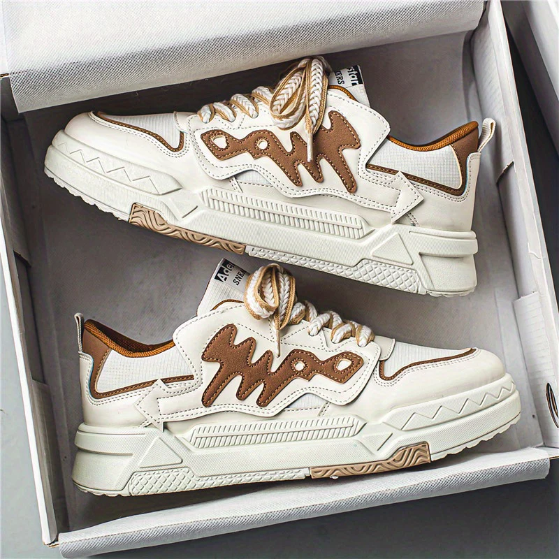 Men's Trendy Alphabets Decor Skate Shoes, Fashionable Non-Slip Sneakers, Men's Footwear - Image 23