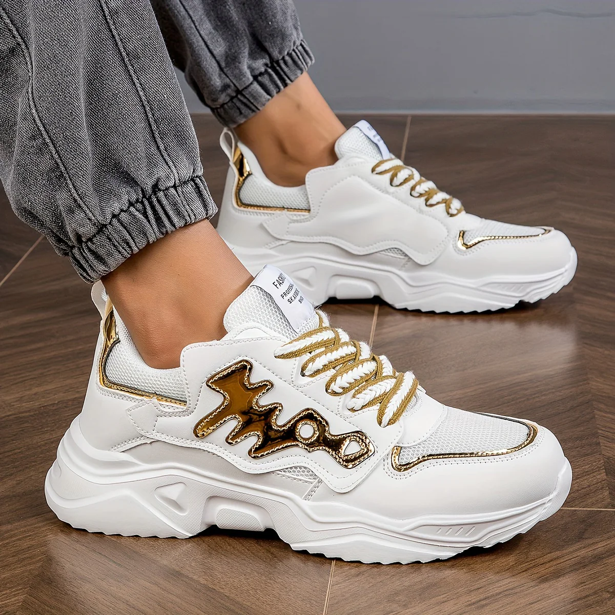 Men's Trendy Alphabets Decor Skate Shoes, Fashionable Non-Slip Sneakers, Men's Footwear - Image 26