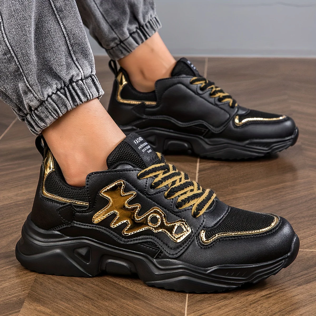 Men's Trendy Alphabets Decor Skate Shoes, Fashionable Non-Slip Sneakers, Men's Footwear - Image 27