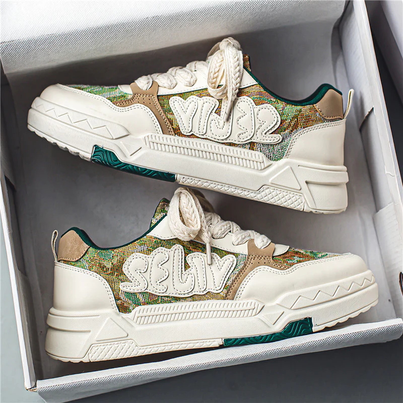 Men's Trendy Alphabets Decor Skate Shoes, Fashionable Non-Slip Sneakers, Men's Footwear - Image 31
