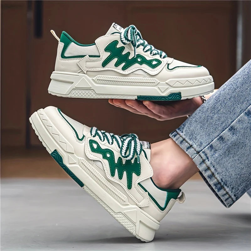 Men's Trendy Alphabets Decor Skate Shoes, Fashionable Non-Slip Sneakers, Men's Footwear - Image 7