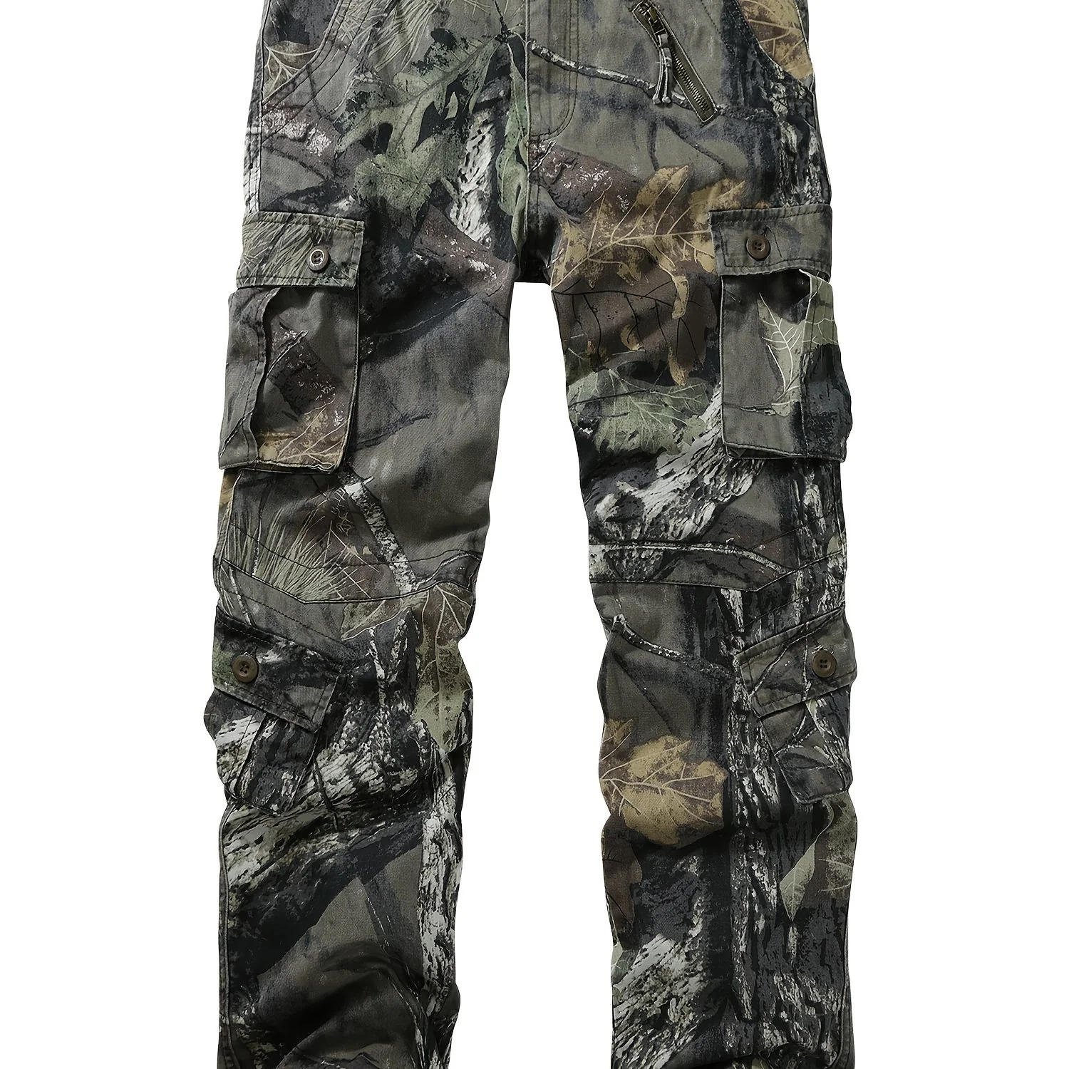 Mens Trendy Camouflage Cargo Pants - Durable & Comfortable with Spacious Flap Pockets - Perfect for Outdoor, Work & Streetwear - Hiphop Inspired Loose Fit Style - Image 11