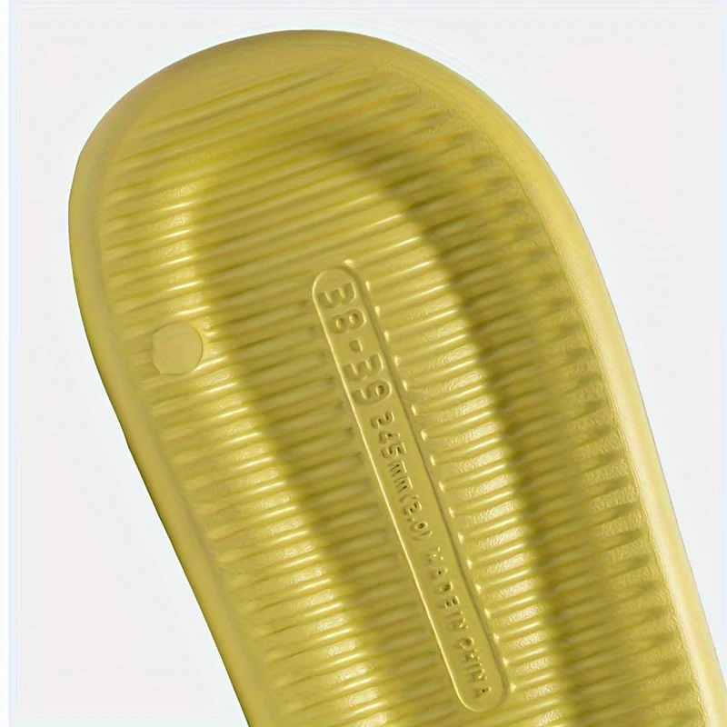 Men's Trendy Letter Print Open Toe Breathable Slippers, Comfy Non Slip Casual Soft Sole EVA Slides, Men's Footwear - Image 5