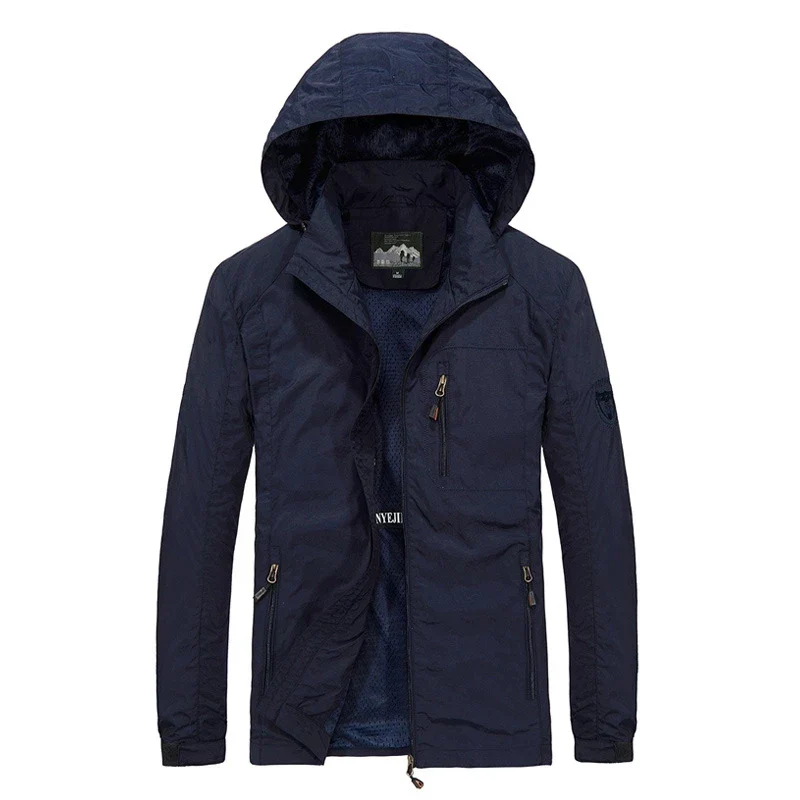 Men's Windbreaker Jackets Waterproof Hooded Water Proof Wind Breaker Casual Coat Male Clothing  Autumn Jackets Men TOP - Image 8