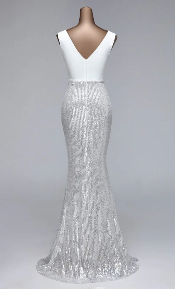 Sexy Mermaid evening dresses woman party night floor length formal dress - Image 9