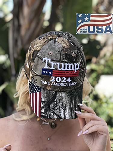 Mersinni Trump 2024 MAGA Camo Embroidered Hat Keep Make America Great Again Cap Made in USA - Image 5