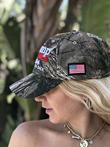 Mersinni Trump 2024 MAGA Camo Embroidered Hat Keep Make America Great Again Cap Made in USA - Image 6