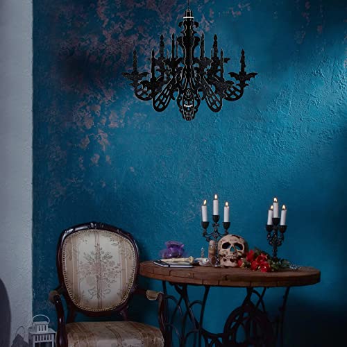 MIAHART 2 Pack Halloween Haunted House Hanging Decoration 14 Inch Glitter Chandelier Swirl Ceiling Decor Set - Image 4