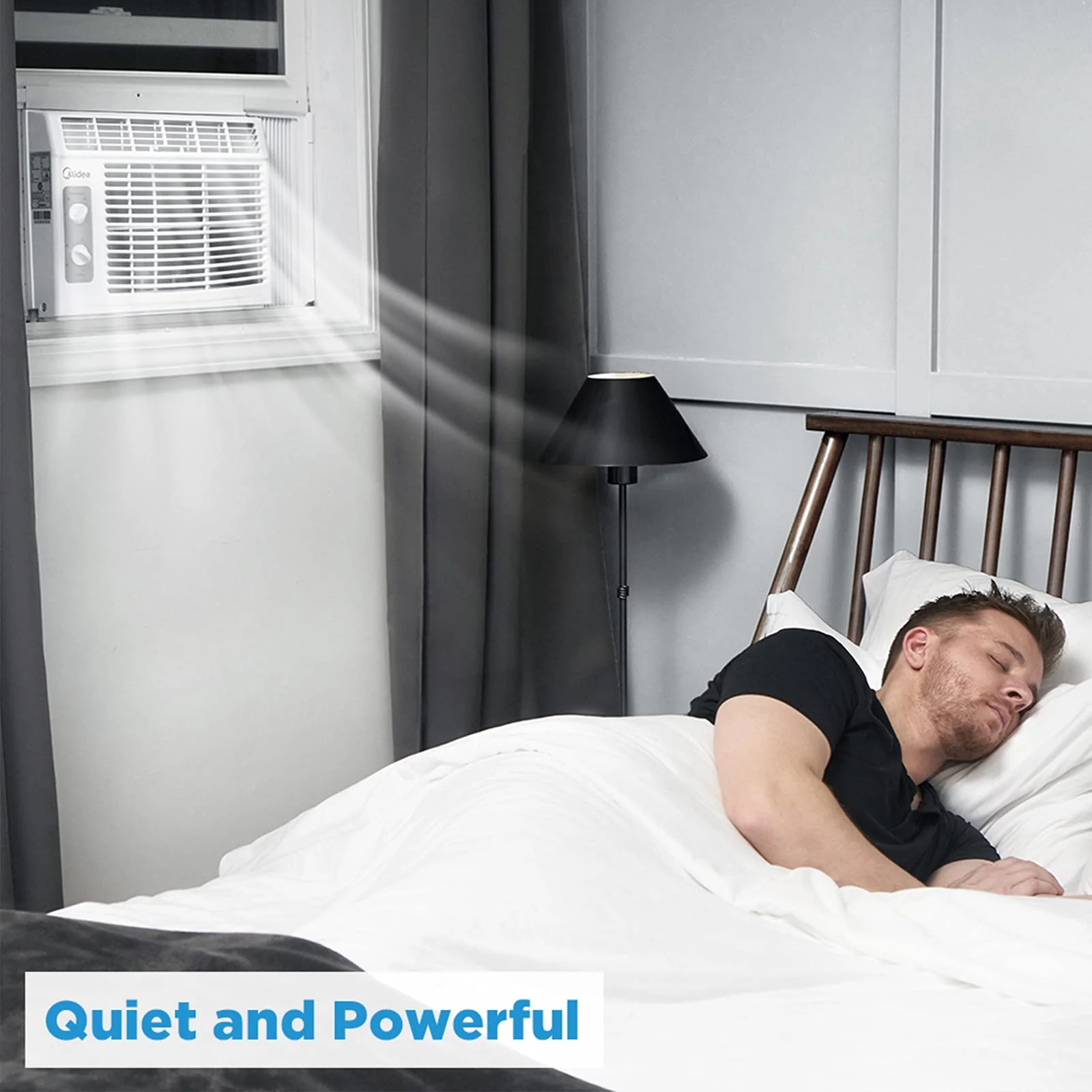 Midea 5,000 BTU EasyCool Small Window Air Conditioner - Cool up to 150 Sq. Ft. with Easy-to-Use Mechanical Controls and Reusable Filter, Perfect for Small Bedroom, Living Room, Home Office - Image 7