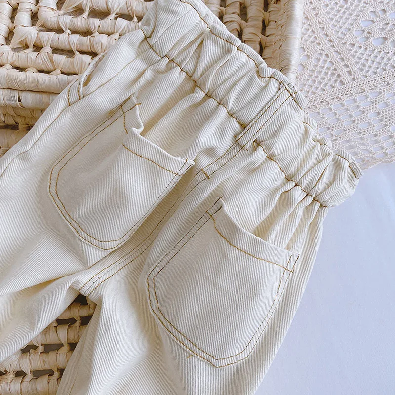 MILANCEL 2024 Spring Autumn Solid Kids Boys Straight Pants Fashion Children Clothing Trousers Brief Jeans for 1-6 Years - Image 15
