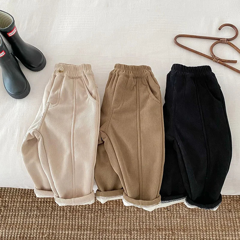 MILANCEL 2024 Spring Autumn Solid Kids Boys Straight Pants Fashion Children Clothing Trousers Brief Jeans for 1-6 Years - Image 16