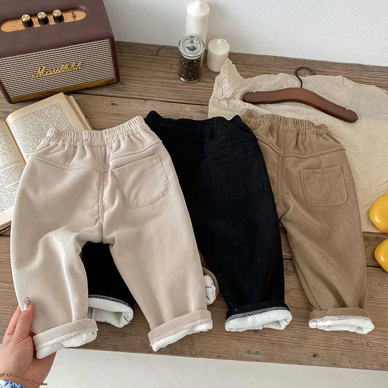 MILANCEL 2024 Spring Autumn Solid Kids Boys Straight Pants Fashion Children Clothing Trousers Brief Jeans for 1-6 Years - Image 19