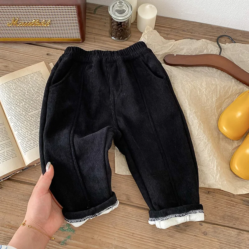 MILANCEL 2024 Spring Autumn Solid Kids Boys Straight Pants Fashion Children Clothing Trousers Brief Jeans for 1-6 Years - Image 26