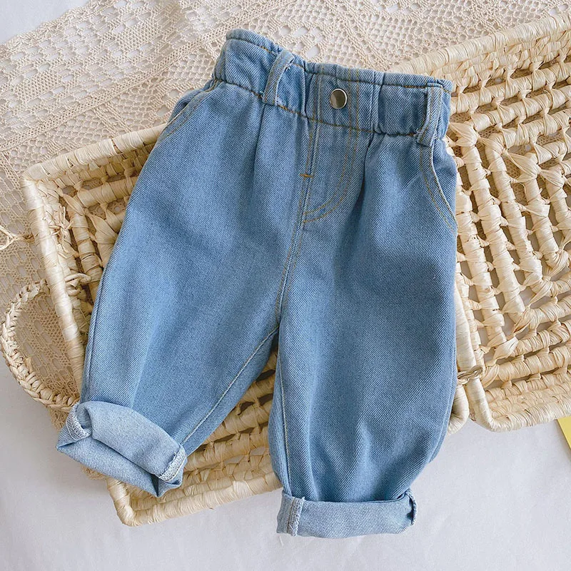 MILANCEL 2024 Spring Autumn Solid Kids Boys Straight Pants Fashion Children Clothing Trousers Brief Jeans for 1-6 Years - Image 29