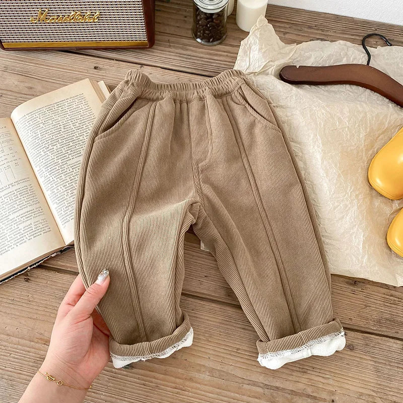MILANCEL 2024 Spring Autumn Solid Kids Boys Straight Pants Fashion Children Clothing Trousers Brief Jeans for 1-6 Years - Image 31