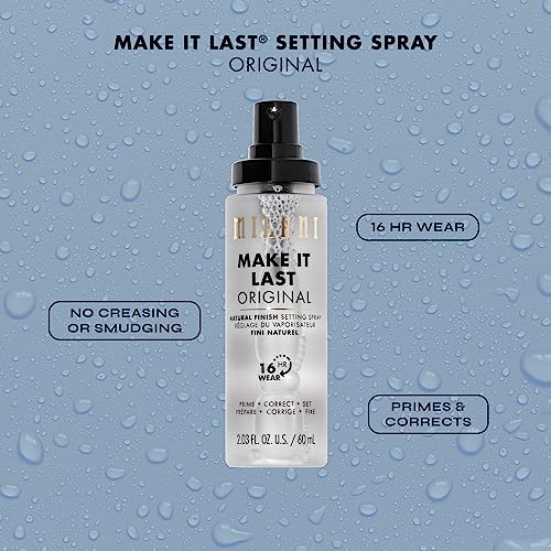 Milani Make It Last Original - Natural Finish 3-in-1 Setting Spray and Primer- Prime + Correct + Set Makeup Finishing Spray - Long Lasting Makeup Primer and Spray (2.03 Fl. Oz.) - Image 5