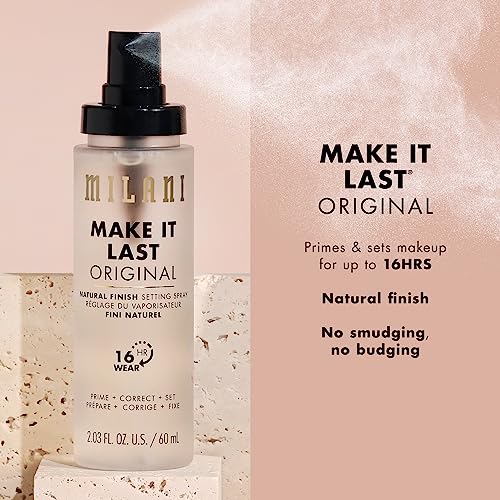Milani Make It Last Original - Natural Finish 3-in-1 Setting Spray and Primer- Prime + Correct + Set Makeup Finishing Spray - Long Lasting Makeup Primer and Spray (2.03 Fl. Oz.) - Image 6