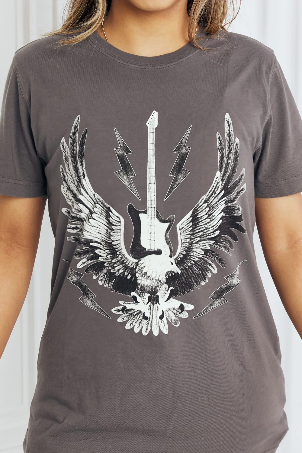 mineB Full Size Eagle Graphic Tee Shirt - Image 5