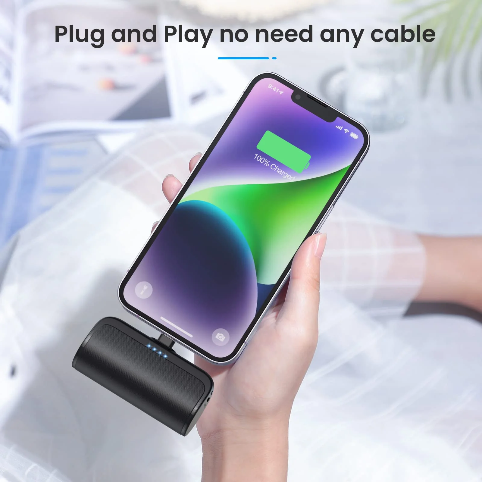 Mini Portable Charger Power Bank for iPhone,5200mAh Portable Phone Charger, Ultra-Compact PD Fast Charging Battery Pack Compatible with iPhone 14/14 Plus/Pro Max/13/12/12 Mini/11/XS/XR/X/8/7/6/6s - Image 5