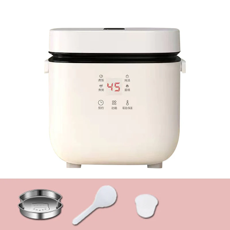 Mini Rice Cooker Multi-function Single Electric Rice Cooker Non-Stick Household Small Cooking Machine Make Porridge Soup 1.2L EU - Image 3