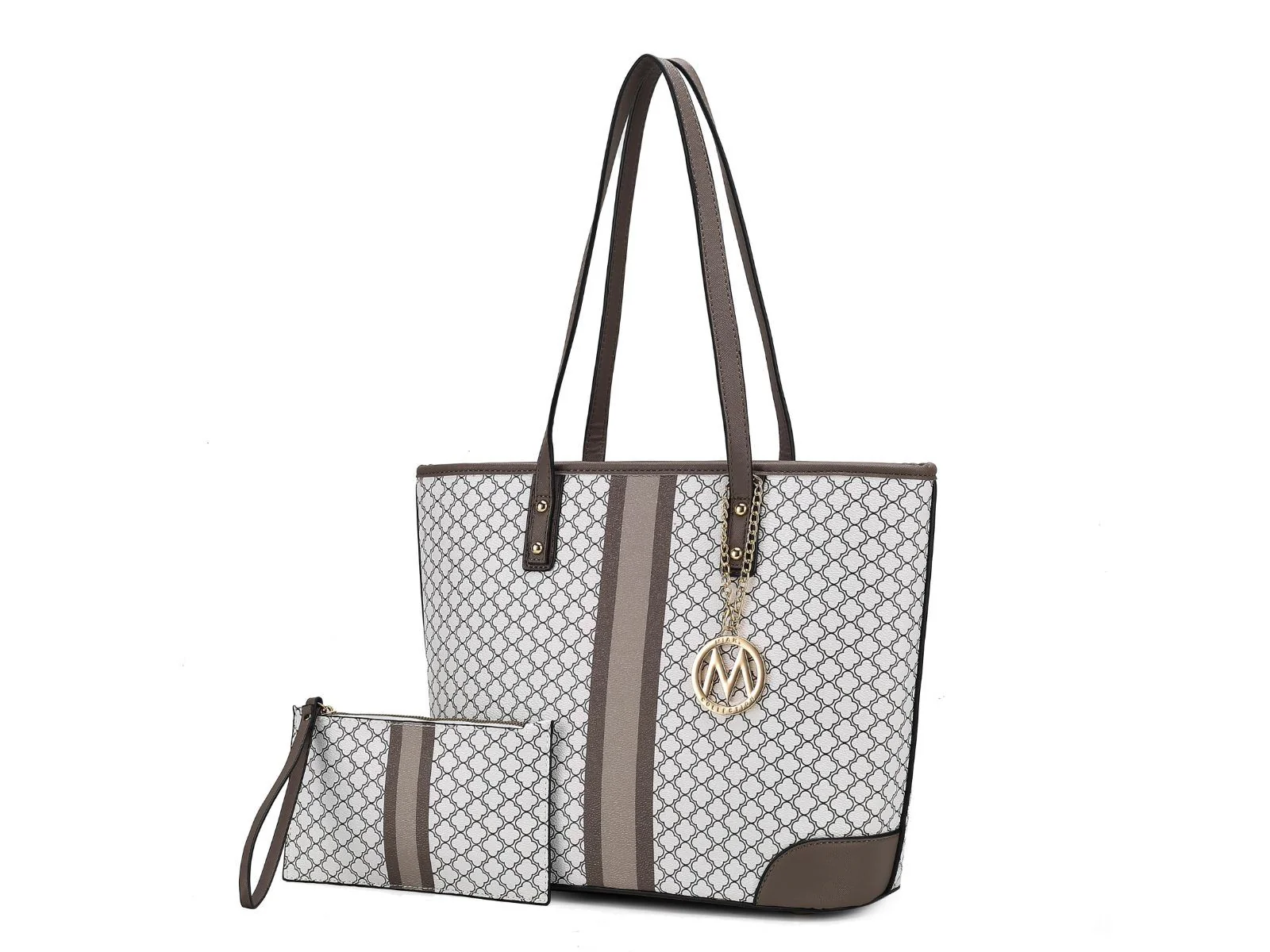 MKF Collection Arya Vegan Leather Women's Tote Bag with Wristlet Pouch– 2 pieces by Mia k - Image 19