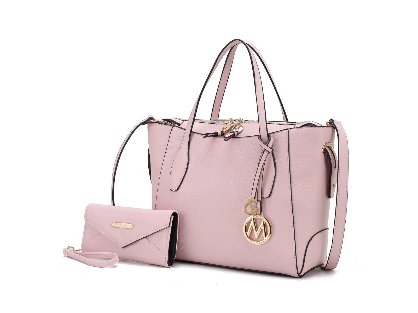 MKF Collection Bruna Vegan Leather Women's Tote Bag with Wallet – 2 pieces by Mia k - Image 61