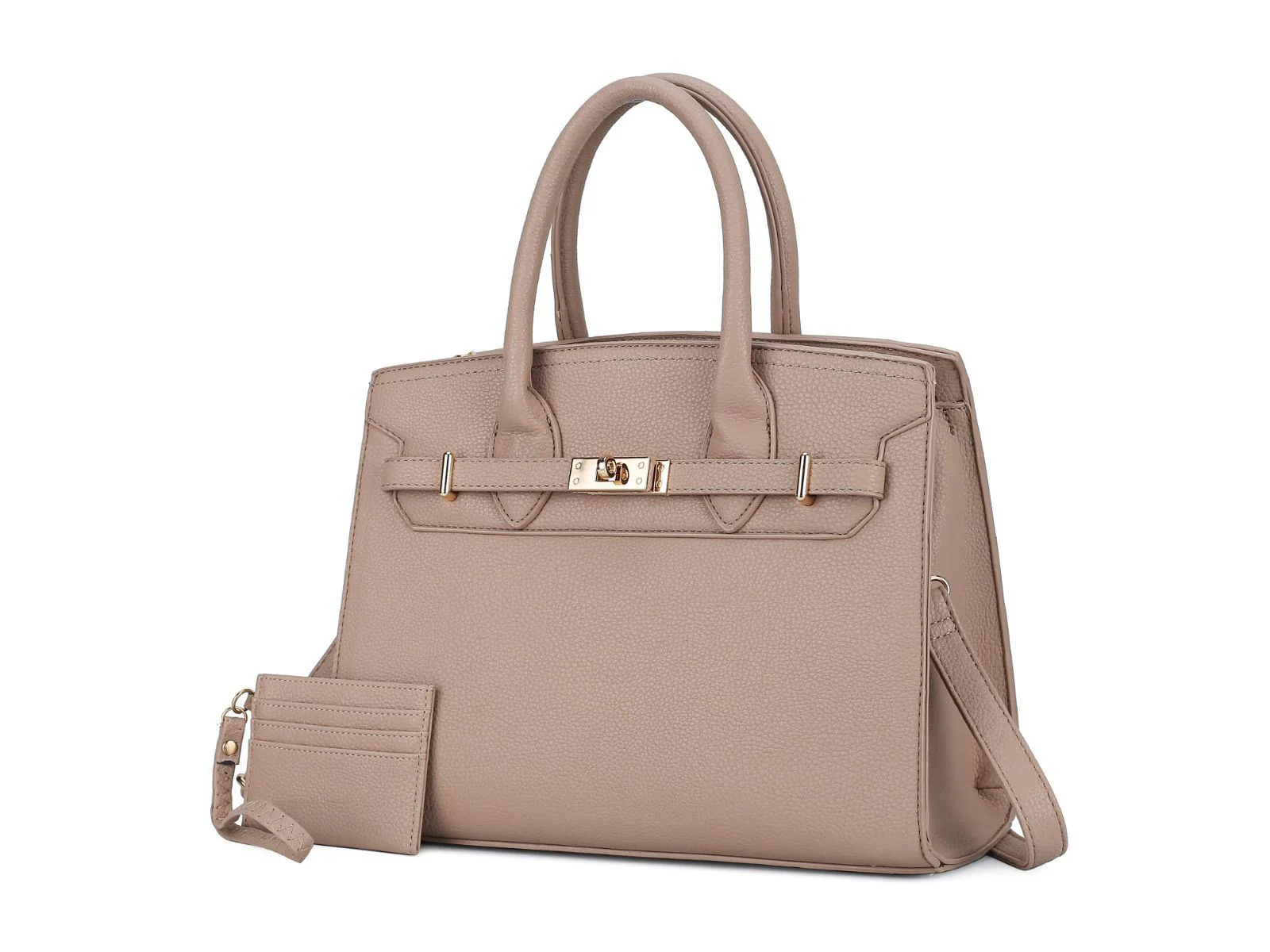 MKF Collection Calla Vegan Leather Women's Satchel Bag with Credit card holder– 2 pieces by Mia k - Image 19