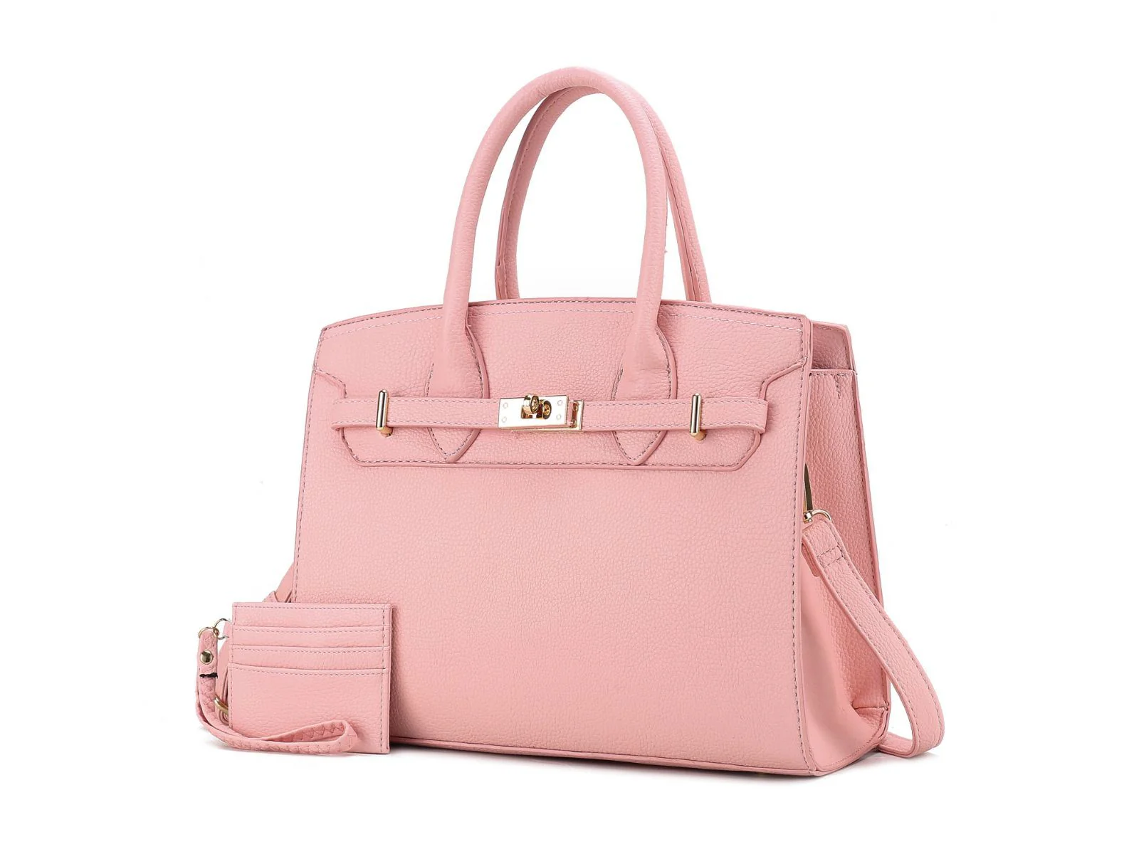 MKF Collection Calla Vegan Leather Women's Satchel Bag with Credit card holder– 2 pieces by Mia k - Image 7