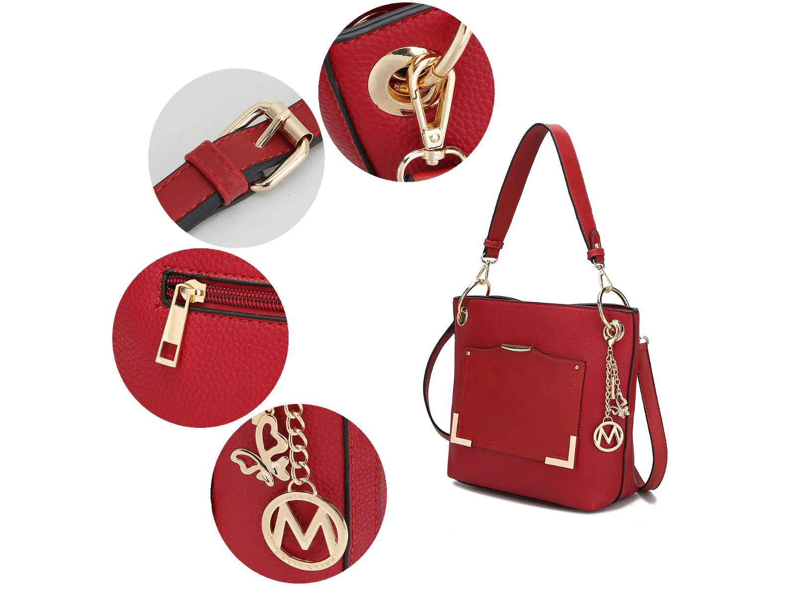 MKF Collection Grace Vegan Leather Women's Tote Bag with Wallet- 2 pieces by Mia k - Image 58