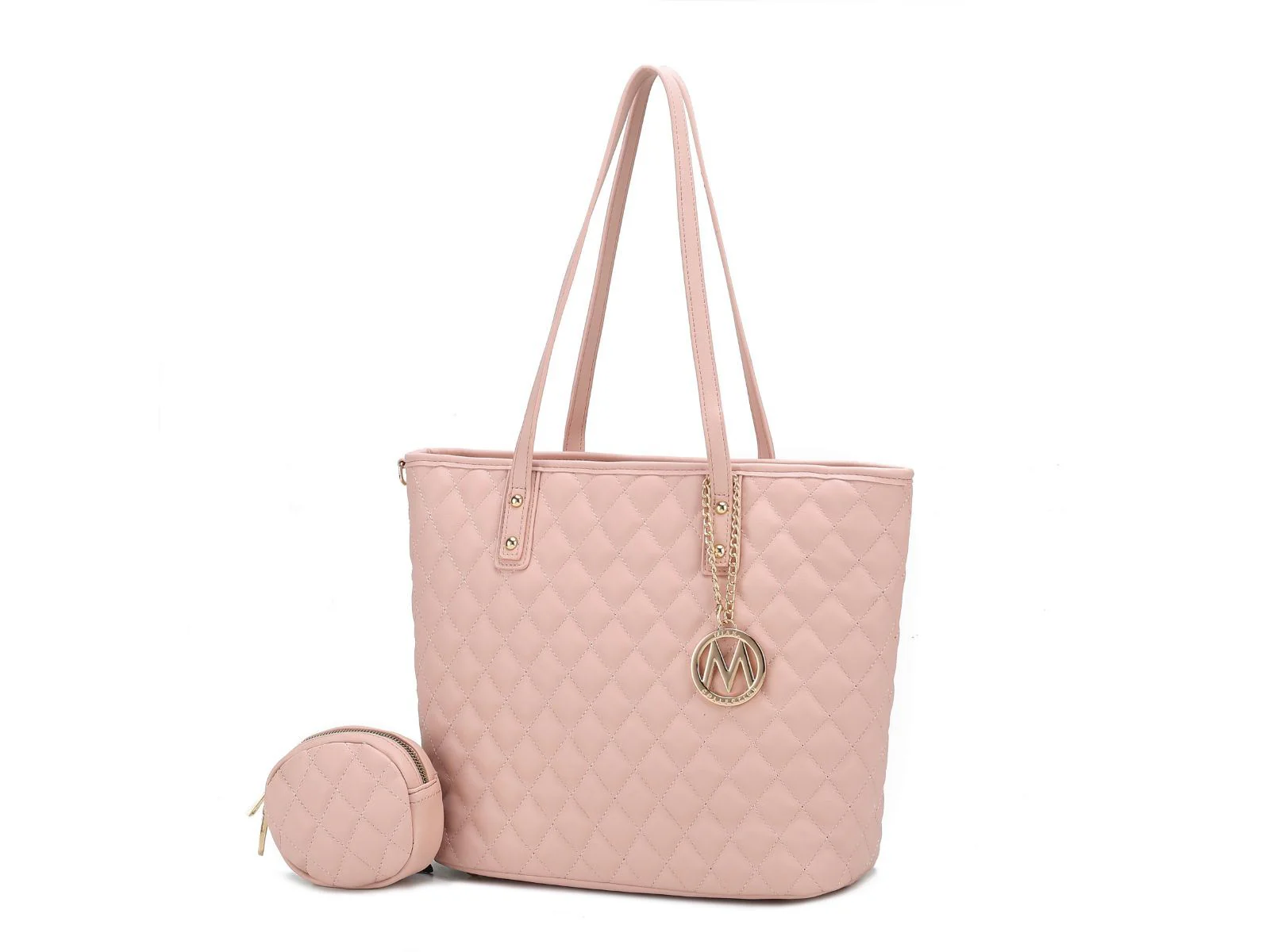 MKF Collection Tansy Quilted Vegan Leather Women's Tote Bag with Pouch– 2 pieces by Mia k - Image 25