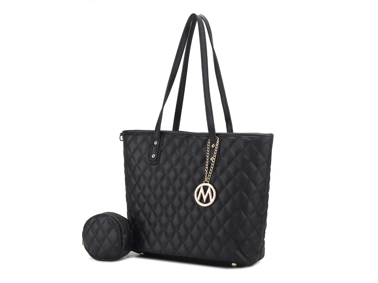 MKF Collection Tansy Quilted Vegan Leather Women's Tote Bag with Pouch– 2 pieces by Mia k - Image 31