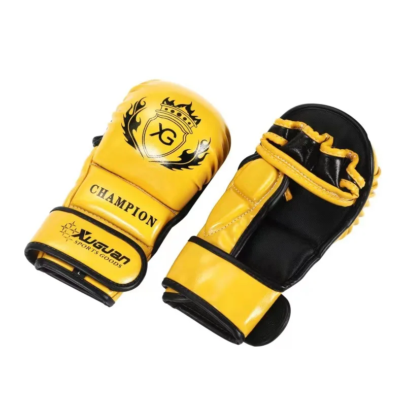 MMA Half Finger Boxing Gloves PU Thickened Sanda Fighting Karate Sports Training Gloves Muay Thai Boxing Training Accessories - Image 7