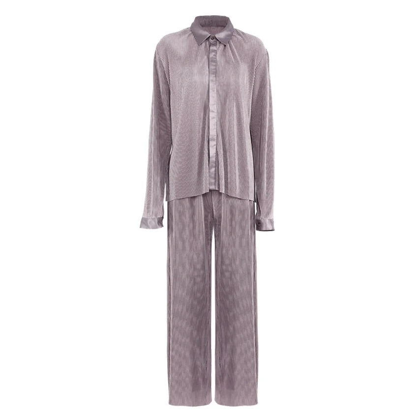 Sexy 18 Beige Pleated Wide Leg Pants Womens Pants Loose Trousers Officet Long Palazzo Pants - Image 12