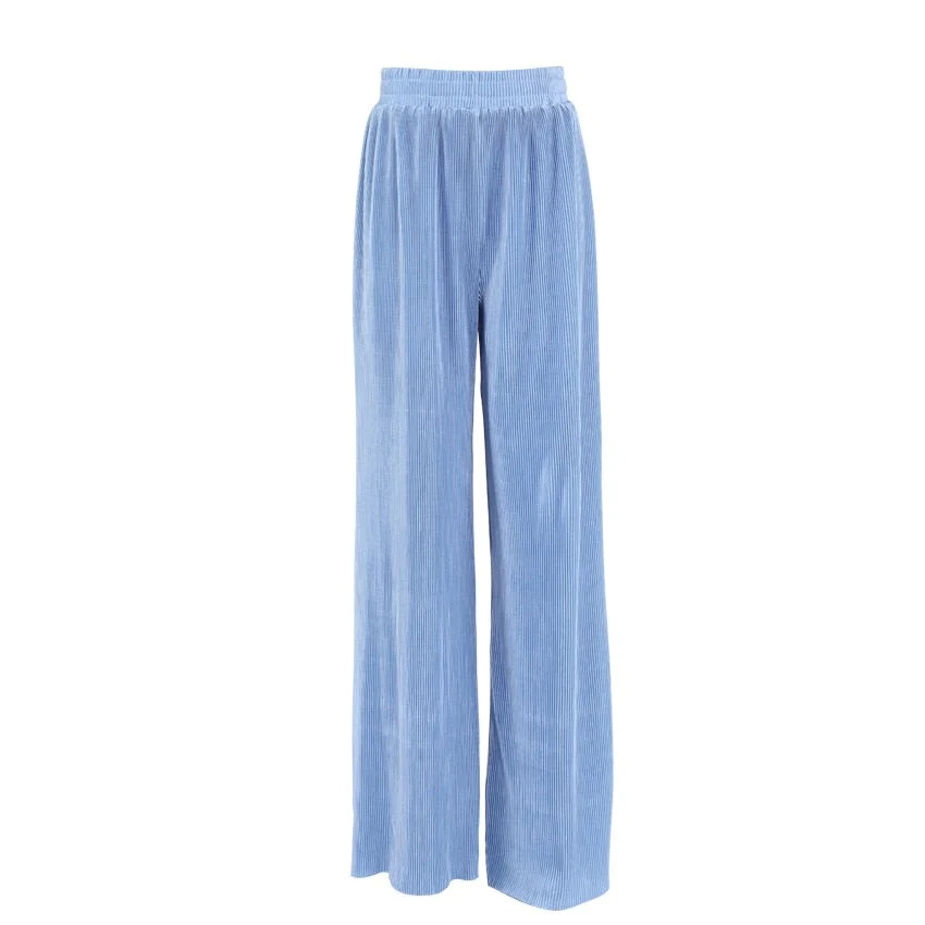 Sexy 18 Beige Pleated Wide Leg Pants Womens Pants Loose Trousers Officet Long Palazzo Pants - Image 13