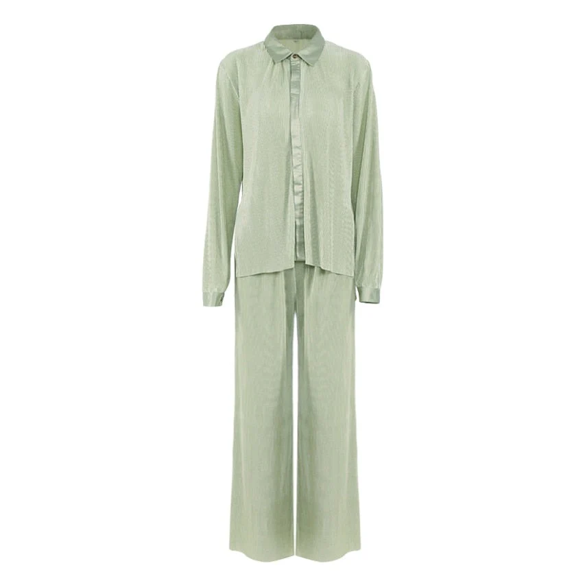 Sexy 18 Beige Pleated Wide Leg Pants Womens Pants Loose Trousers Officet Long Palazzo Pants - Image 14