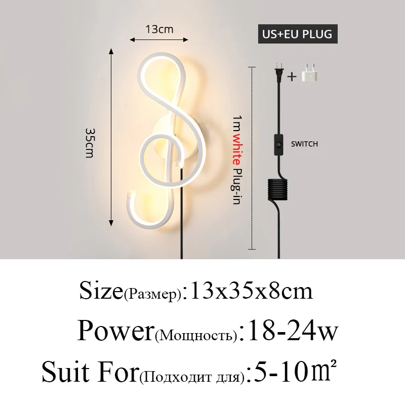 Modern Minimalist Wall Lamps Living Room Bedroom Bedside Luster AC90V-260V LED Indoor black white Lamp Aisle Lighting decoration - Image 11
