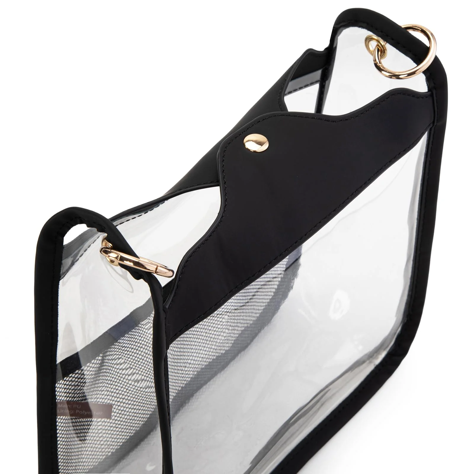 Montana West Clear Crossbody Bag with Guitar Strap Small Cross Body Purses Shoulder Handbag for Women MWC-308BK - Image 5
