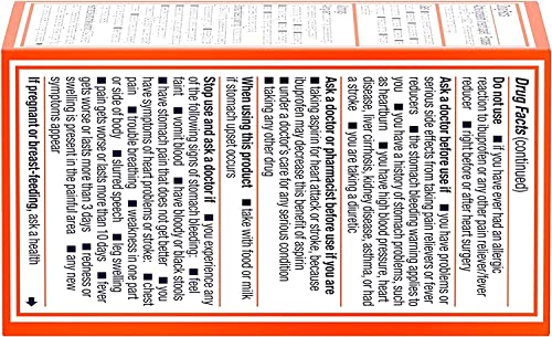 Motrin IB, Ibuprofen 200mg Tablets for Fever, Muscle Aches, Headache & Backache, 50 ct - Pack of 2 - Image 11