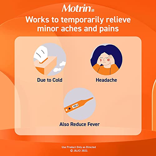Motrin IB, Ibuprofen 200mg Tablets for Fever, Muscle Aches, Headache & Backache, 50 ct - Pack of 2 - Image 8