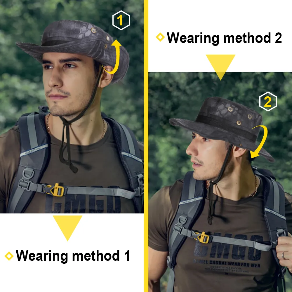 Multicam Tactical Airsoft Sniper Camouflage Bucket Boonie Hats Nepalese Cap SWAT Army Panama Military Accessories Summer Men - Image 7
