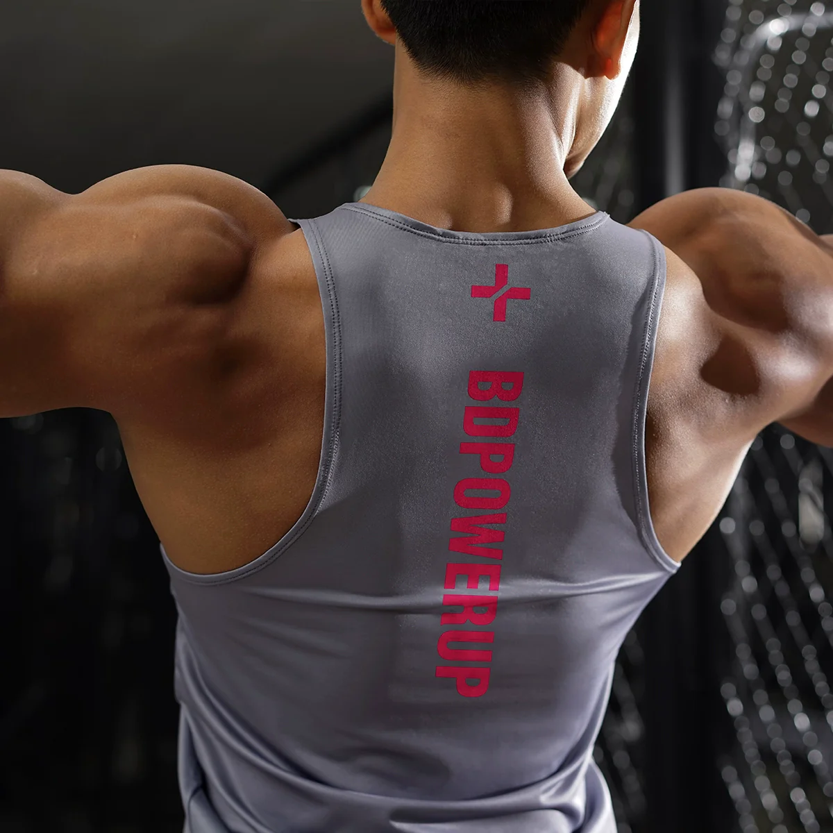 Narrow Shoulder Fashion Print Sleeveless T-shirt I-Shaped Vest - Image 5