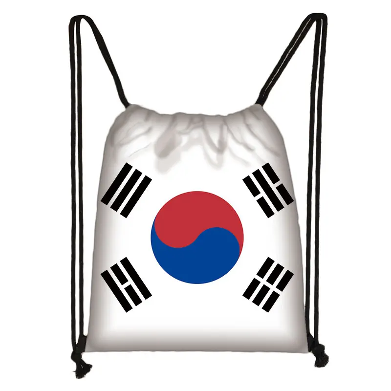 National Flag Print Backpack Ukraine Haiti Algeria Israel Brazil Men Drawstring Bag Women Shoulder Bags for Travel Shoes Holder - Image 11