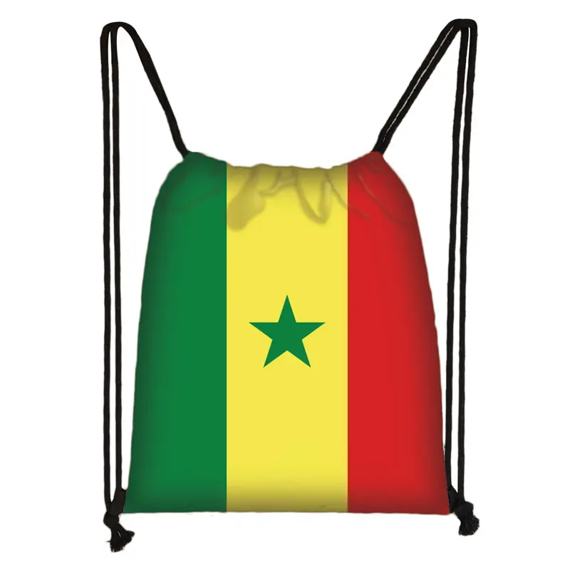 National Flag Print Backpack Ukraine Haiti Algeria Israel Brazil Men Drawstring Bag Women Shoulder Bags for Travel Shoes Holder - Image 14