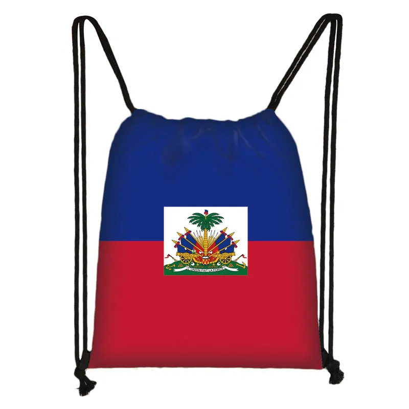 National Flag Print Backpack Ukraine Haiti Algeria Israel Brazil Men Drawstring Bag Women Shoulder Bags for Travel Shoes Holder - Image 19