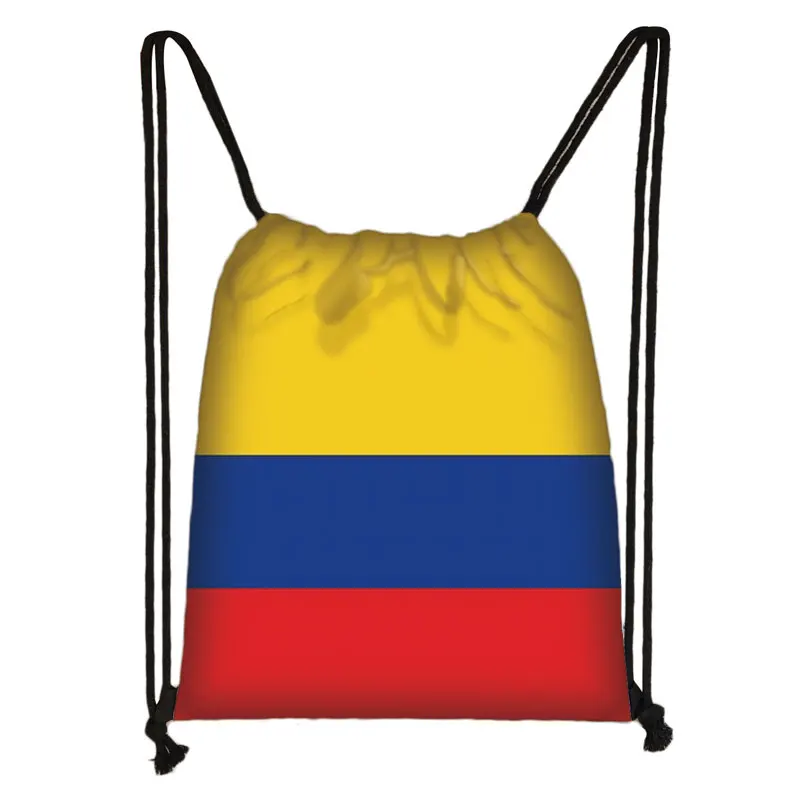 National Flag Print Backpack Ukraine Haiti Algeria Israel Brazil Men Drawstring Bag Women Shoulder Bags for Travel Shoes Holder - Image 34