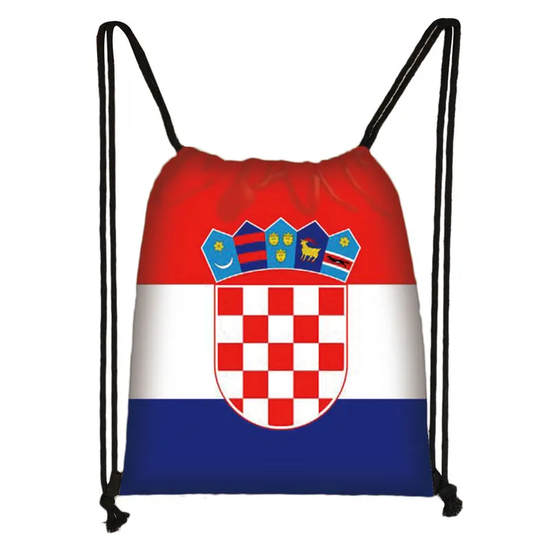National Flag Print Backpack Ukraine Haiti Algeria Israel Brazil Men Drawstring Bag Women Shoulder Bags for Travel Shoes Holder - Image 4
