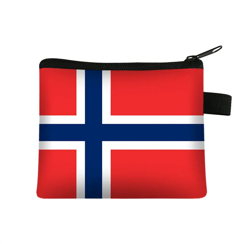 National Flag Print Coin Purses Algeria Spain Haiti Israel Women Wallet Saudi Arabia Men Purse Small Handbag Money Coin Bags - Image 16